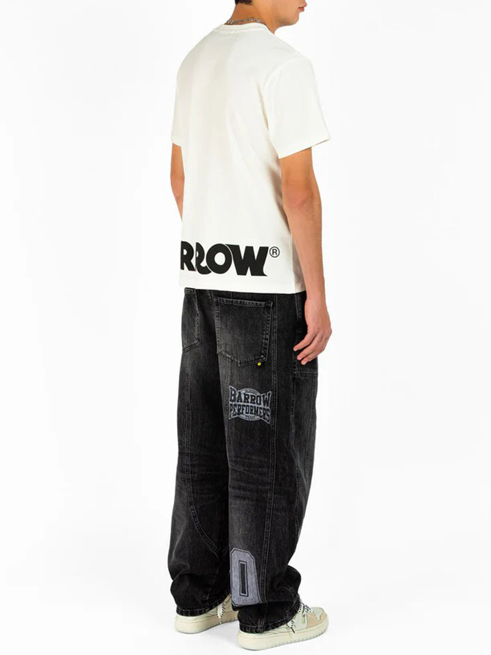 Barrow T-shirt Uomo F5BWUATH059 Bianco