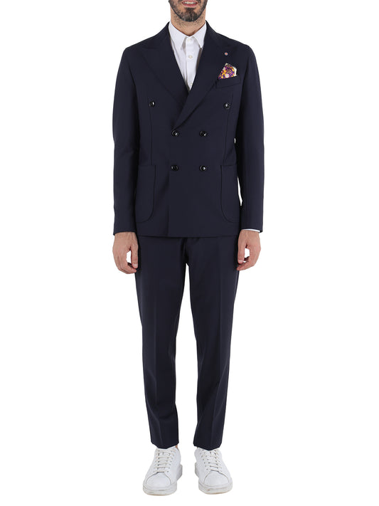 Bharnaba Abito Casual Uomo Blu