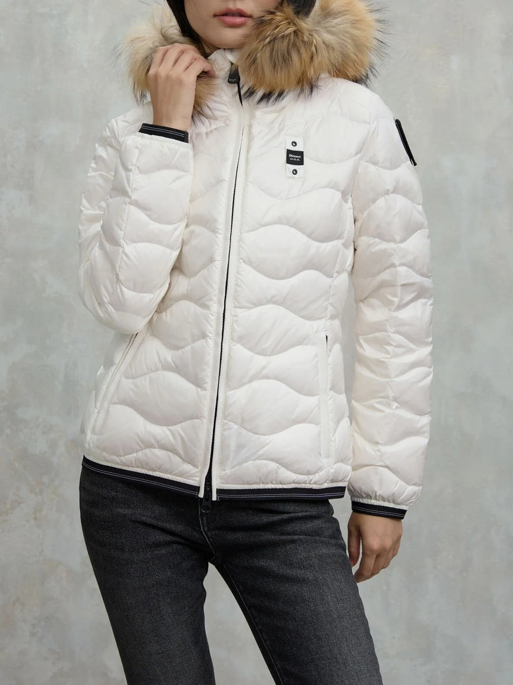 Blauer Giubbino Donna 25WBLDC03096006047 Bianco