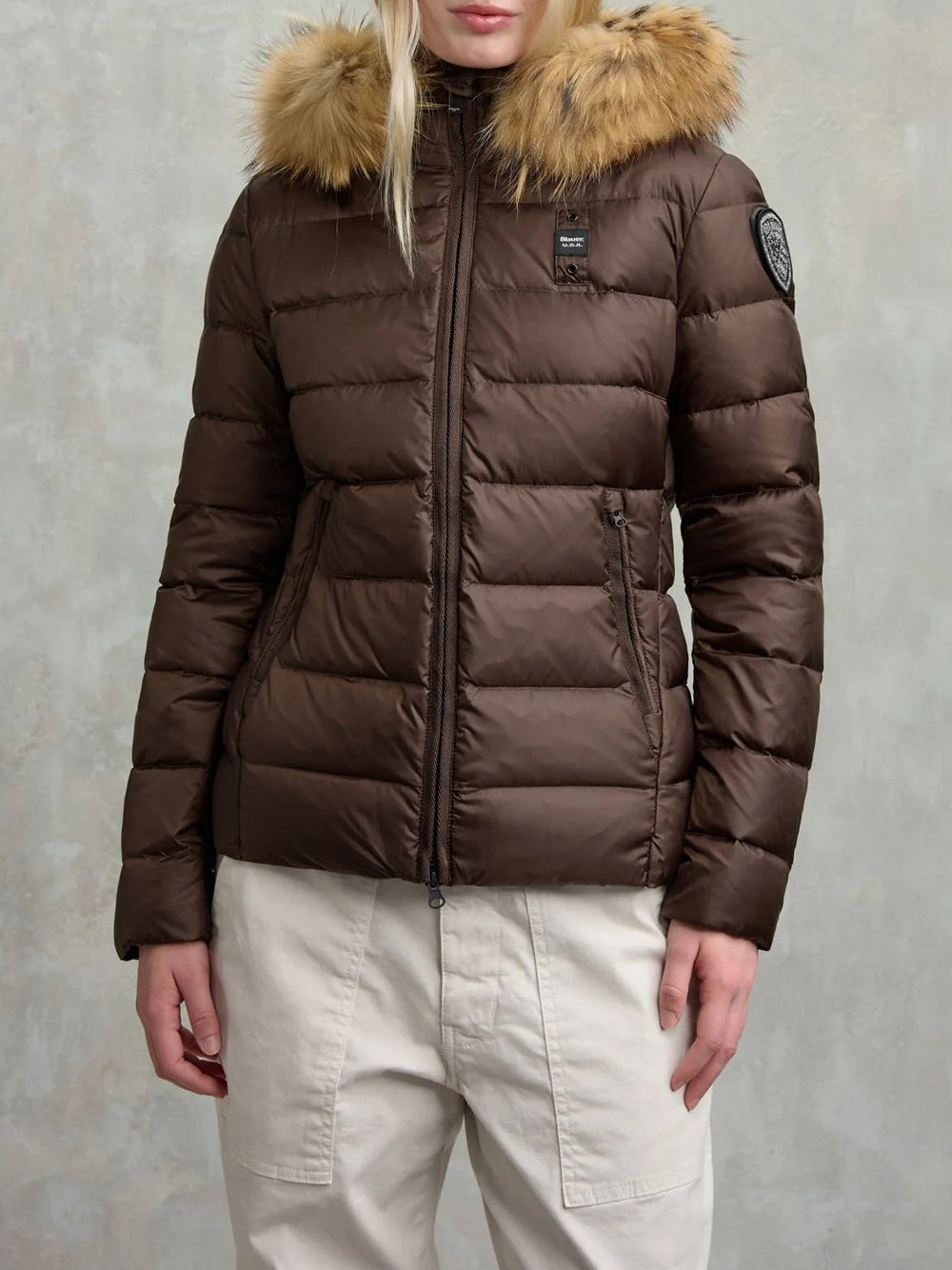 Blauer Giubbino Donna Arcadia Castagna