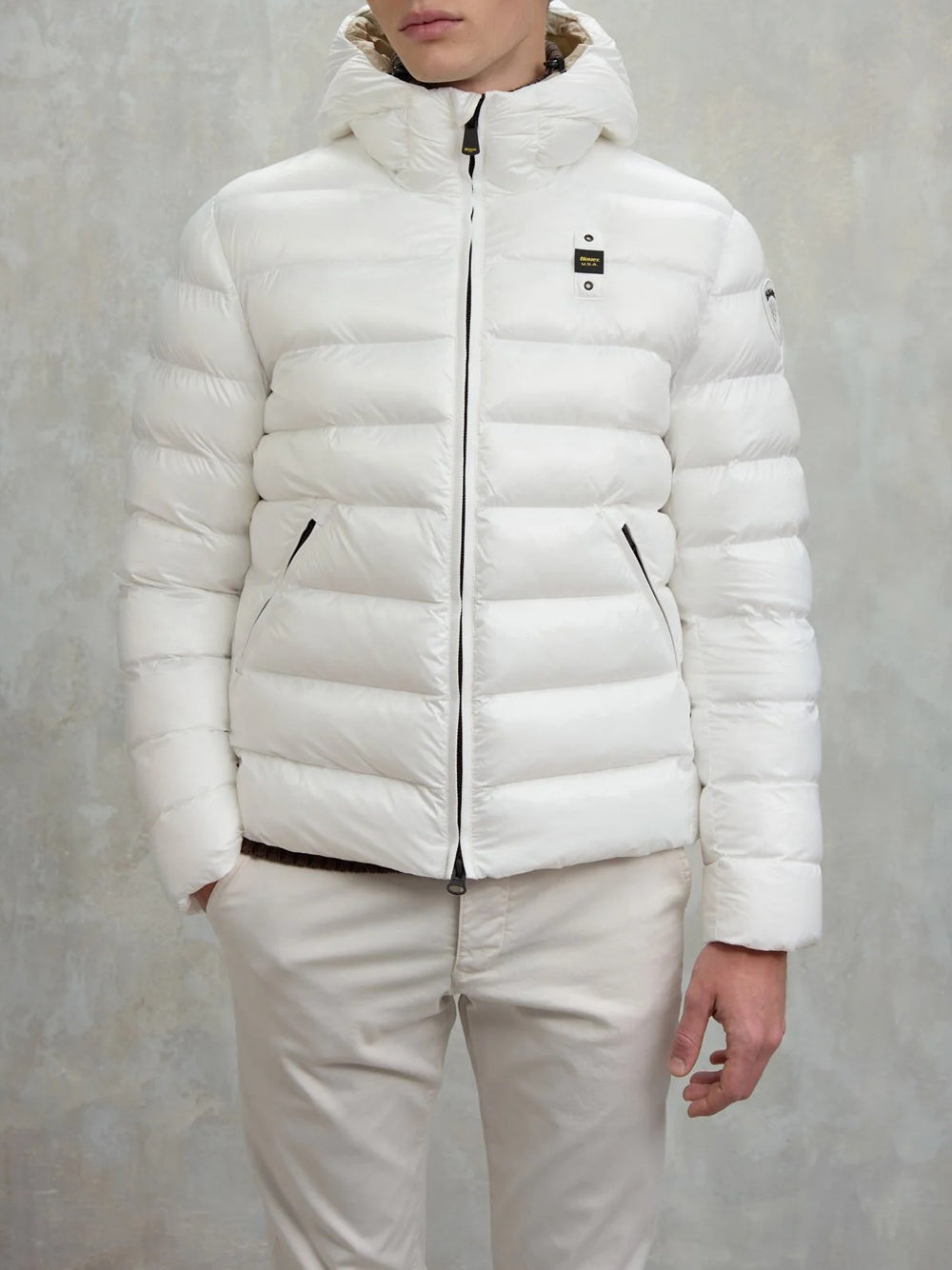 Blauer Giubbino Uomo 25WBLUC02079005958 Bianco