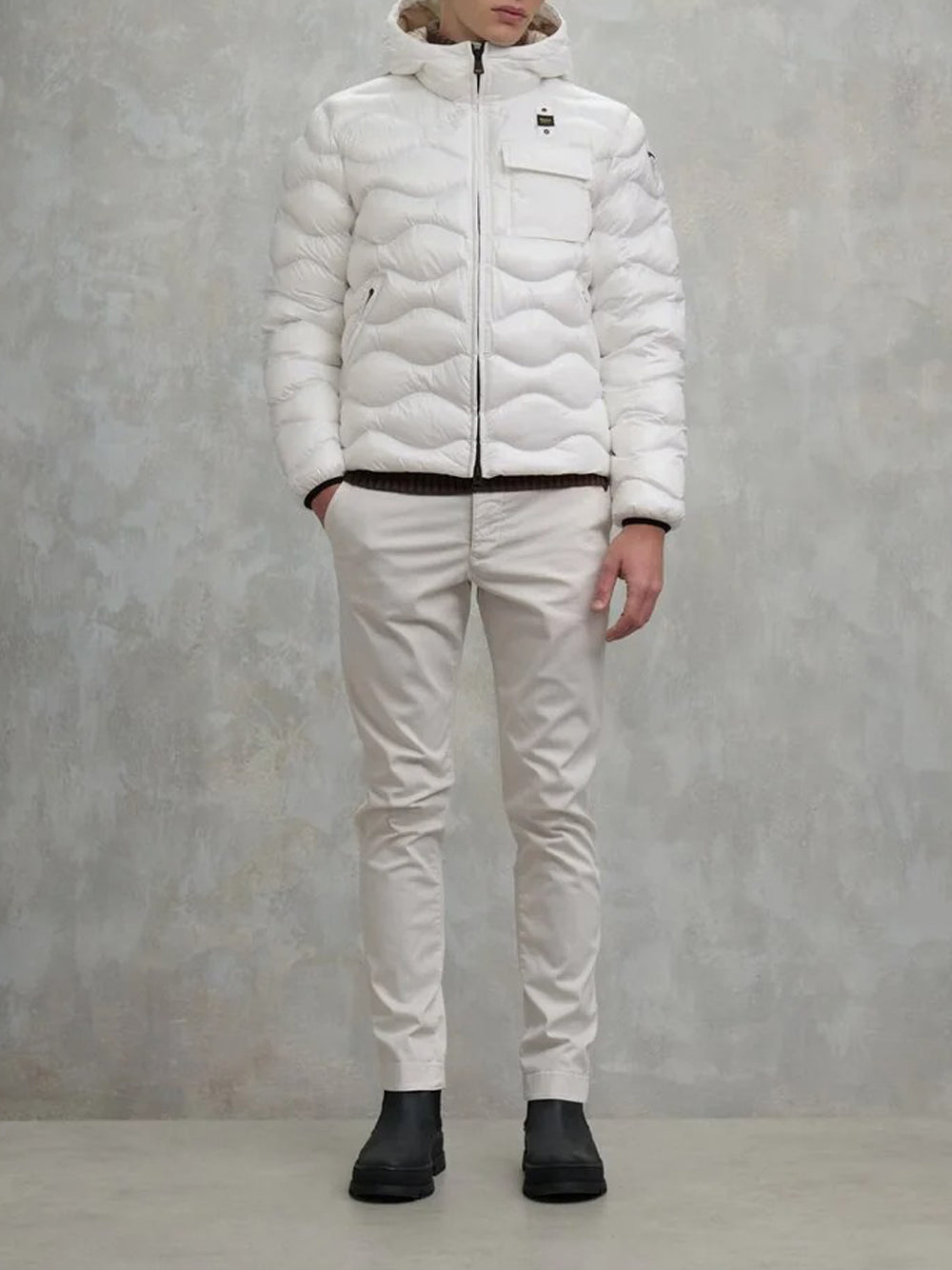 Blauer Giubbino Uomo 25WBLUC02080005958 Bianco