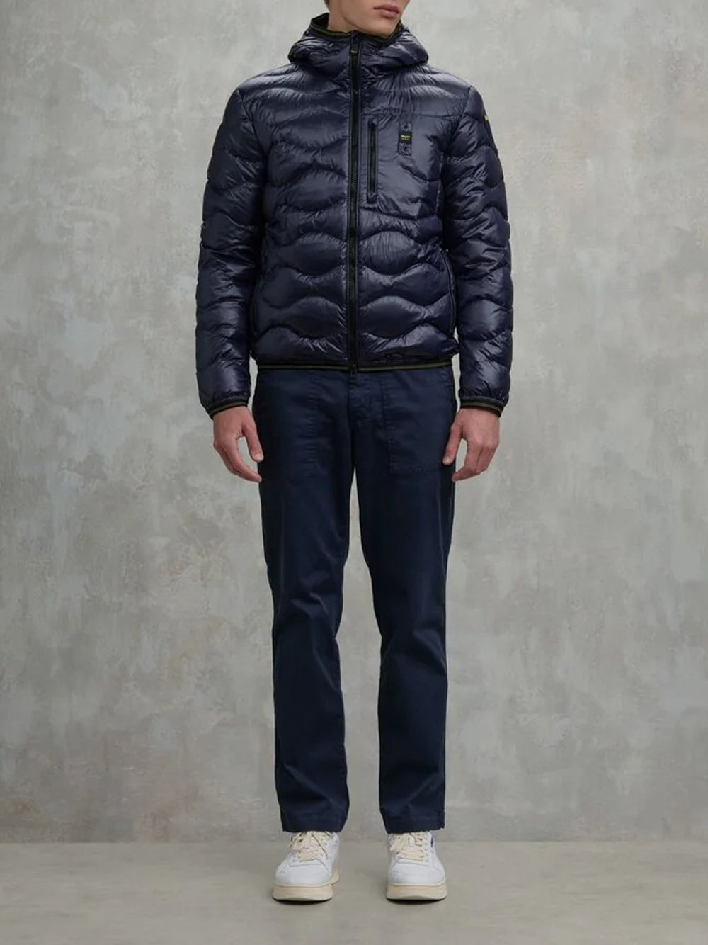 Blauer Giubbino Uomo Wave Blu