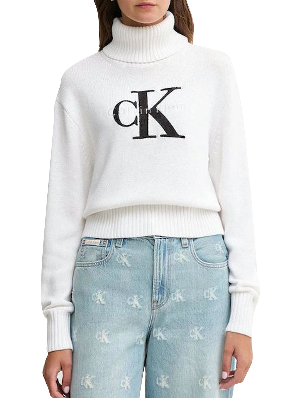 Calvin Klein Maglia Donna LV047D354G Bianco