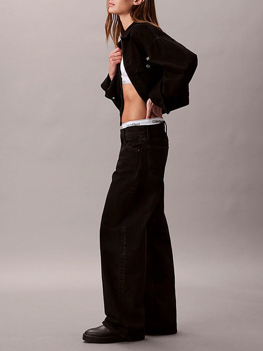 Calvin Klein Jeans Regular Donna LV047D713G Nero