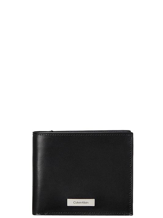 Portafoglio Uomo Plaque Billfold Nero