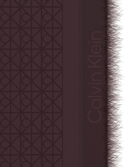 Sciarpa Unisex Tonal Scarf Bordeaux