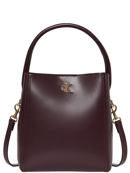 Calvin Klein Zaino Donna Bucket With Strap Bordeaux