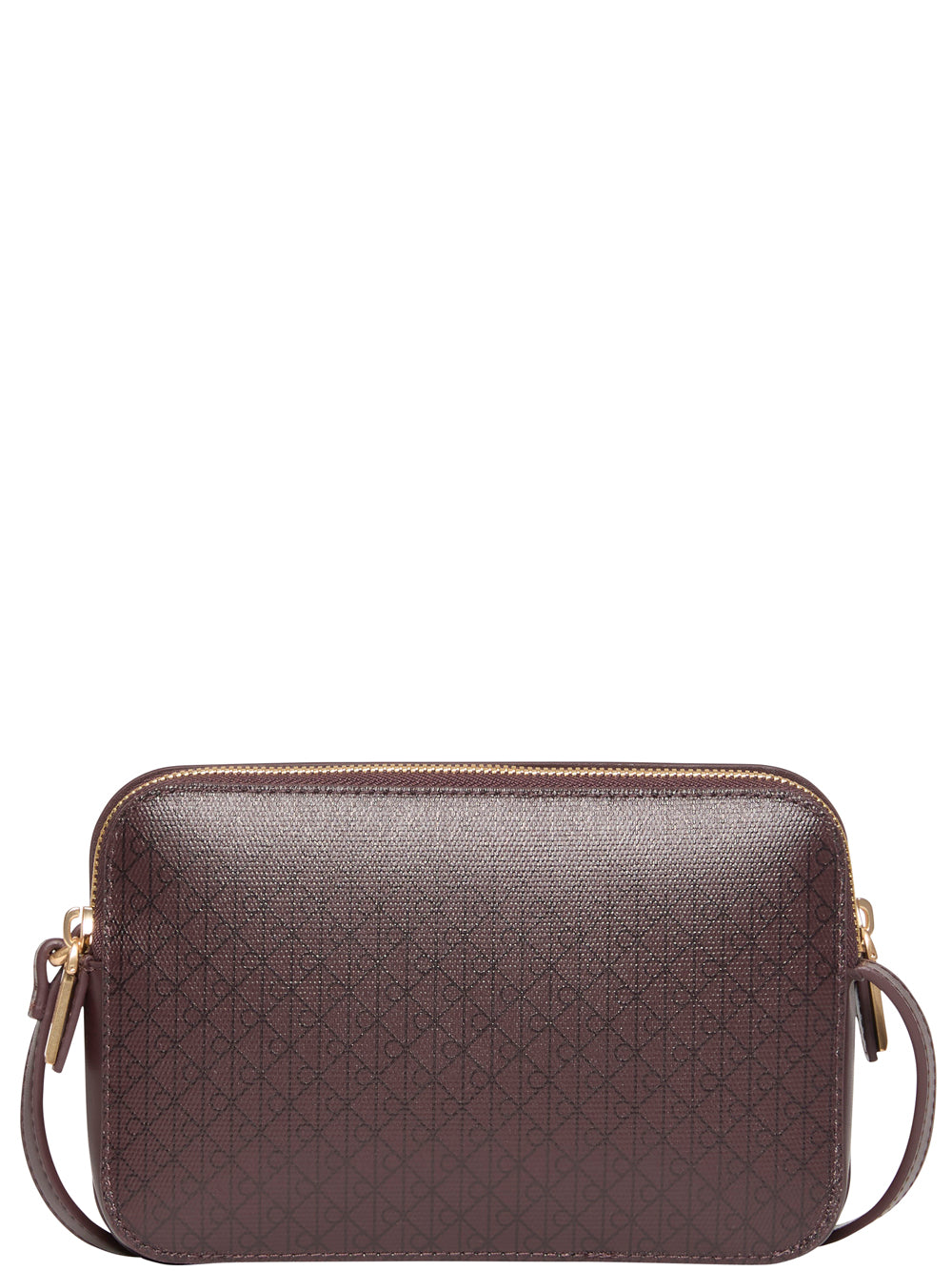 Calvin Klein Borsa a Spalla Donna Elongated Camera Bag Lilla scuro