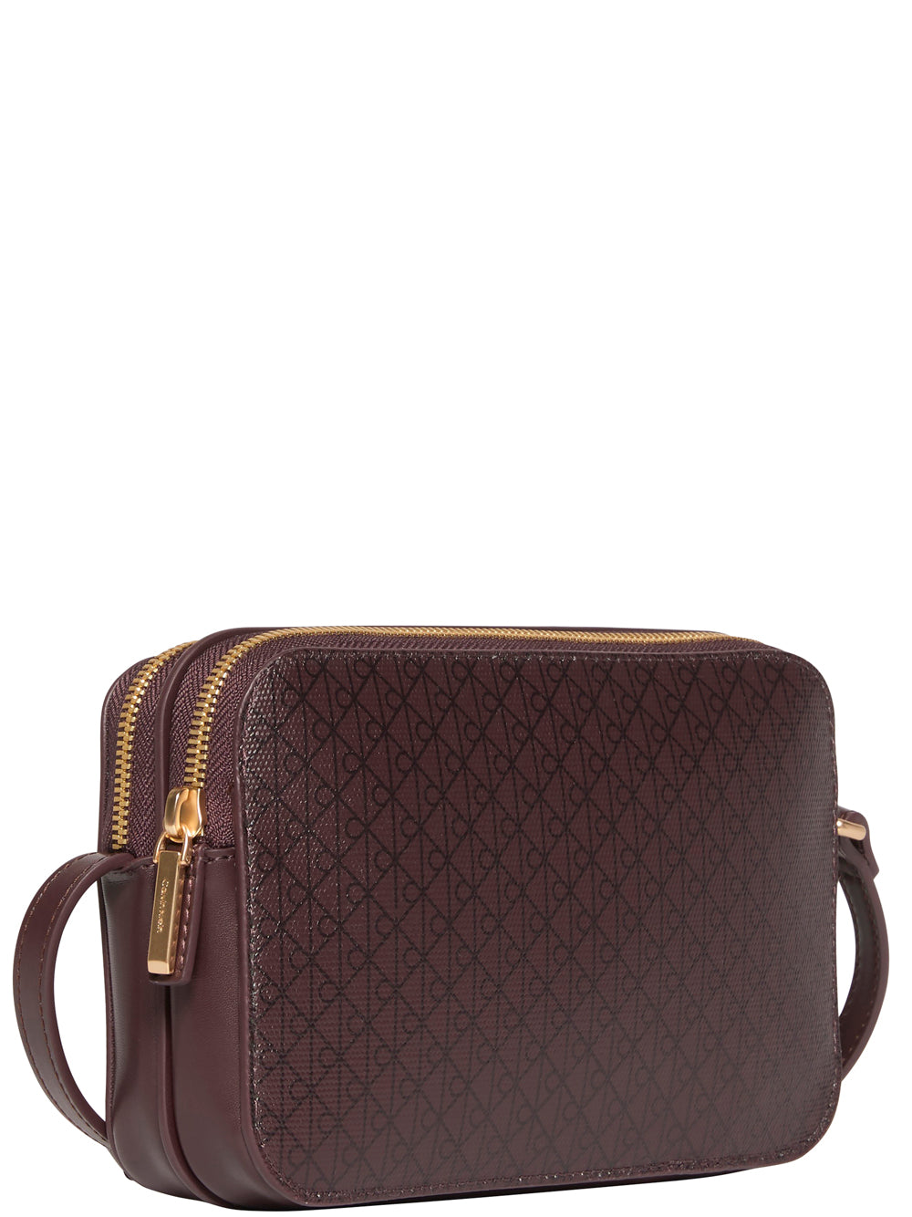 Calvin Klein Borsa a Spalla Donna Elongated Camera Bag Lilla scuro