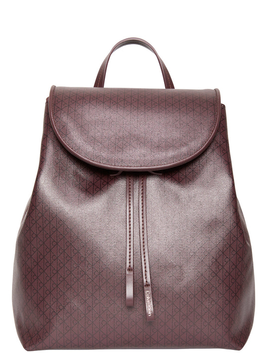 Calvin Klein Zaino Donna Flap Backpack Lilla scuro