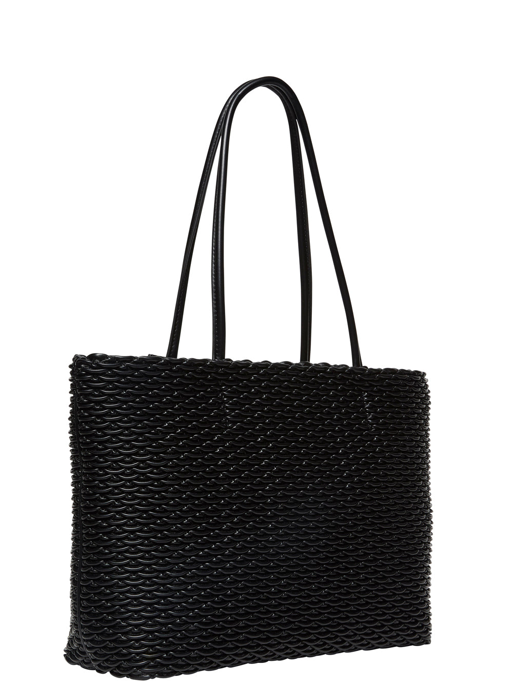 Calvin Klein Borsa a Mano Donna Pleated Tote Nero