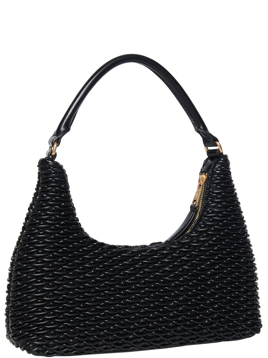 Calvin Klein Borsa a Spalla Donna Pleated Shoulder Bag Nero
