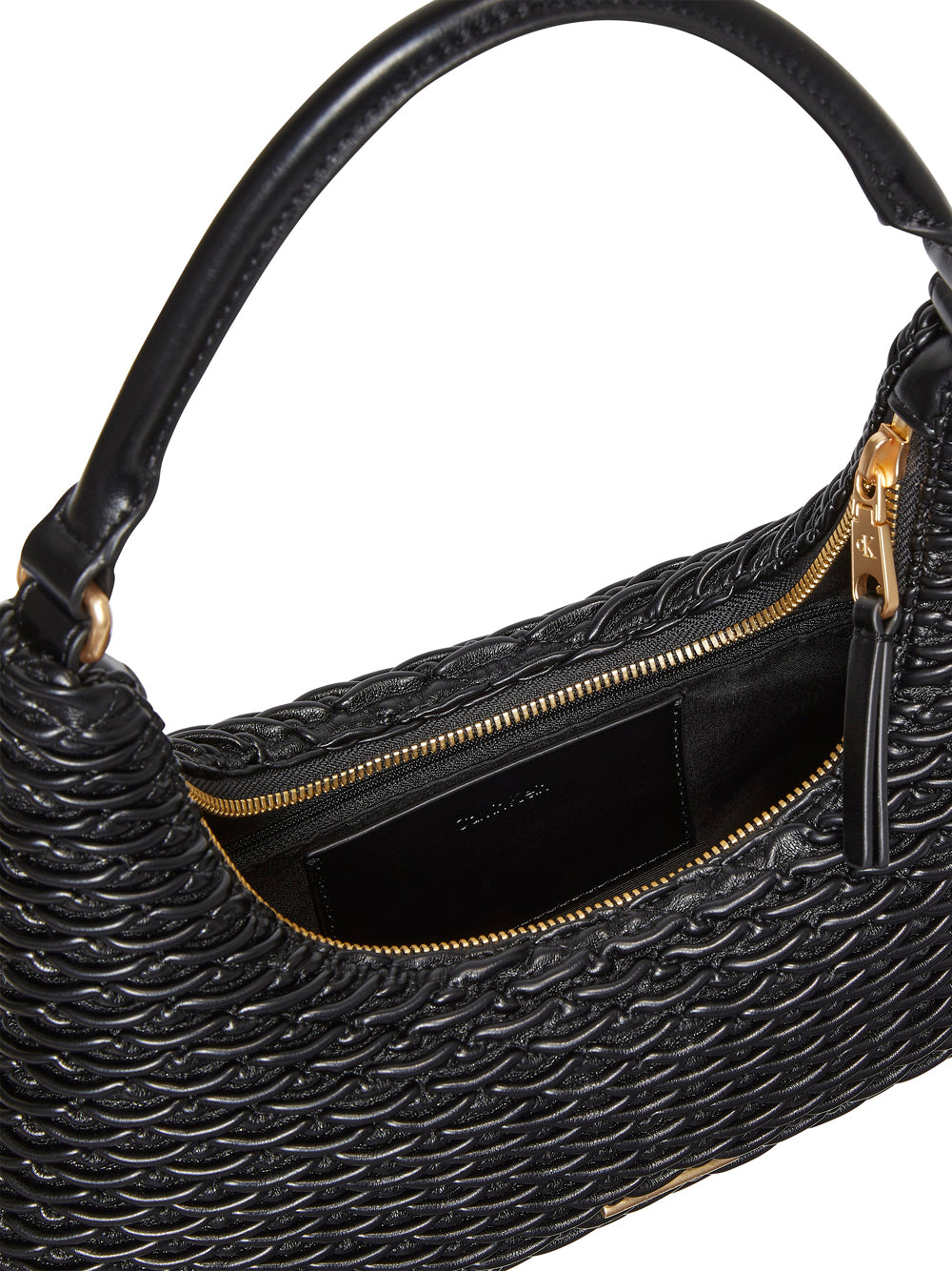 Calvin Klein Borsa a Spalla Donna Pleated Shoulder Bag Nero