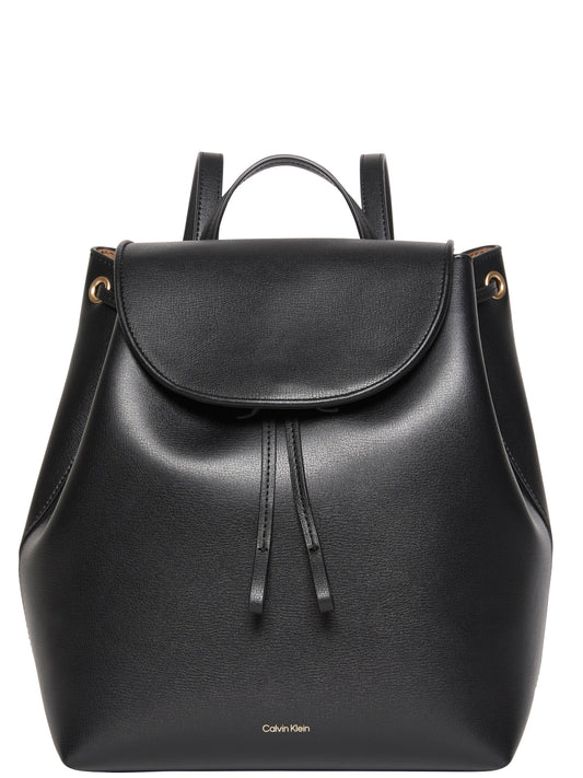 Calvin Klein Zaino Donna Flap Backpack Nero