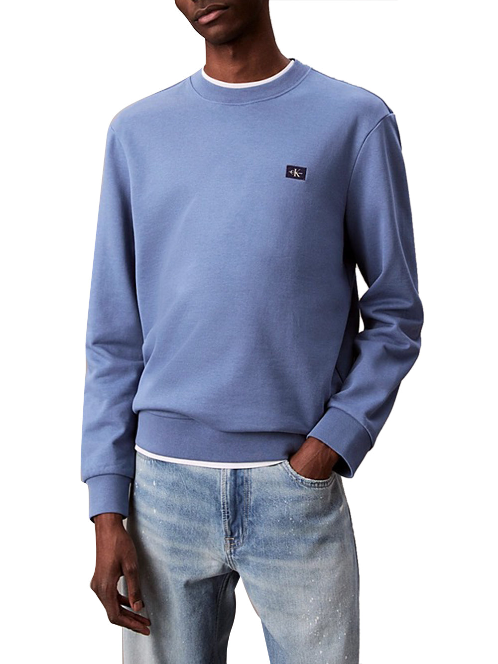 Calvin Klein Felpa Girocollo Uomo LV04RC273G Blu