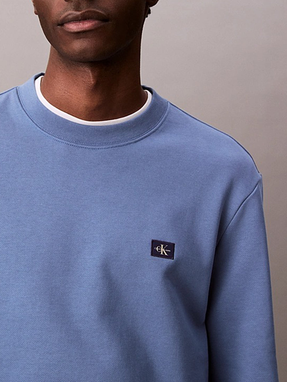 Calvin Klein Felpa Girocollo Uomo LV04RC273G Blu