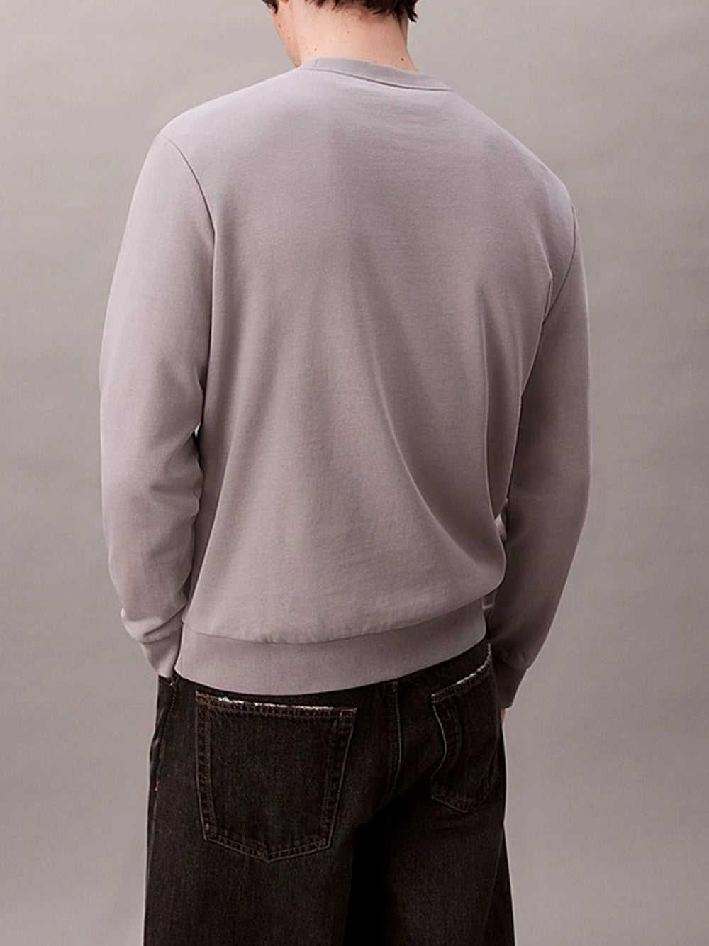 Calvin Klein Felpa Girocollo Uomo LV04RC273G Grigio