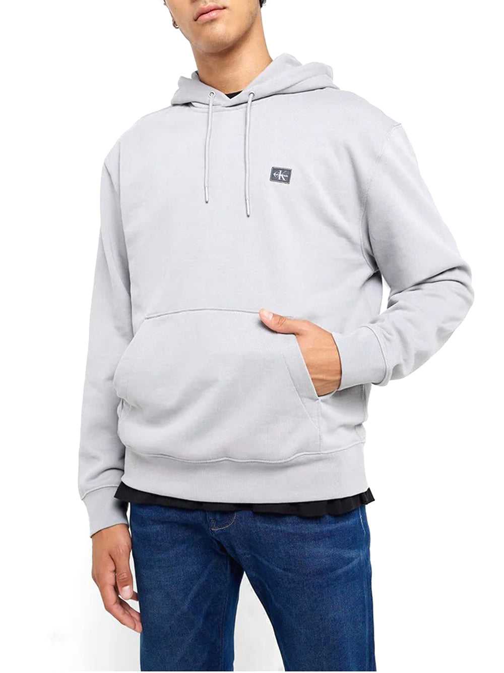 Calvin Klein Felpa Cappuccio Uomo LV04RC274G Grigio