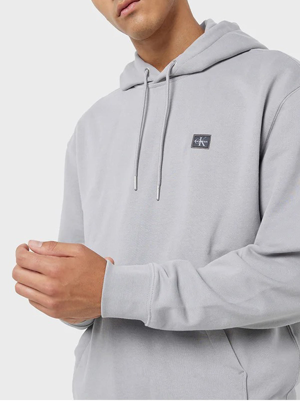 Calvin Klein Felpa Cappuccio Uomo LV04RC274G Grigio