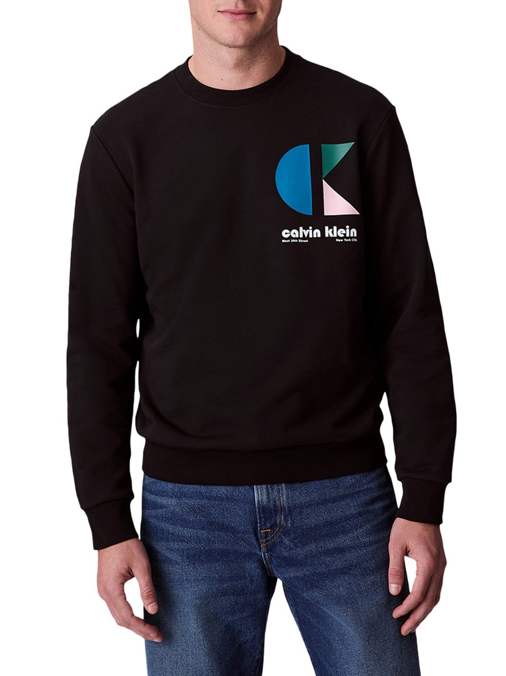 Calvin Klein Felpa Girocollo Uomo LV04RC285G Nero