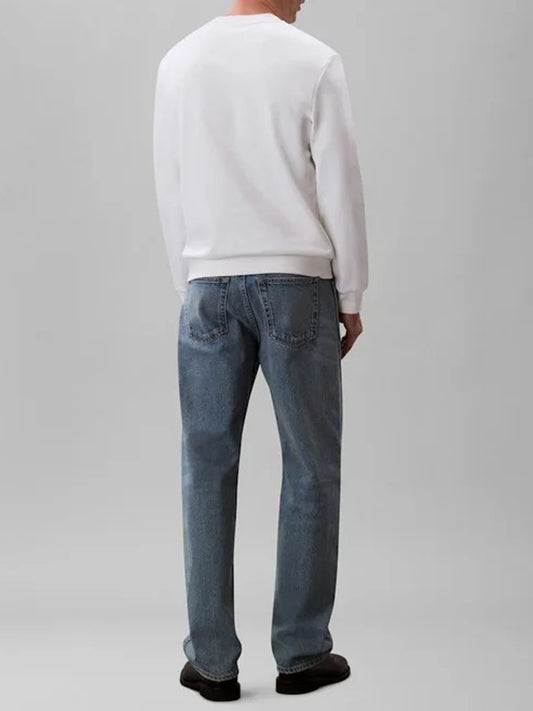 Calvin Klein Felpa Girocollo Uomo LV04RC285G Bianco