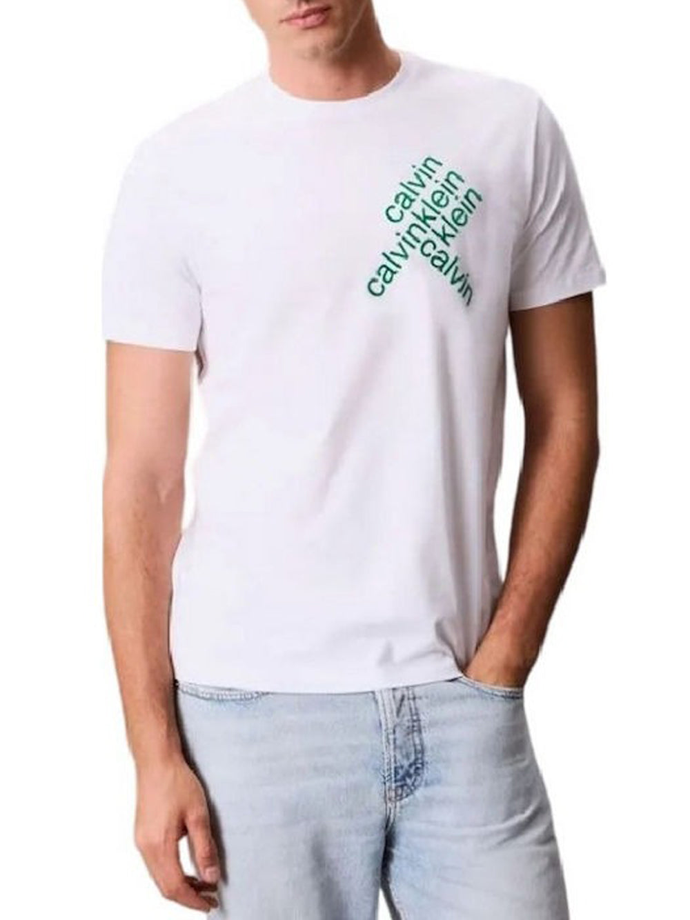 Calvin Klein T-shirt Uomo LV04RC832G Bianco