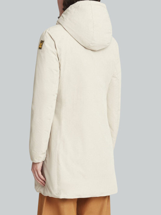 Ciesse Piumini Giubbino Donna Reversible Hoody Coat Beige