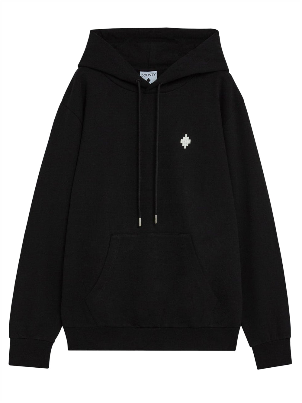 County of Milan Felpa Cappuccio Uomo F5CAMAHS011 Nero