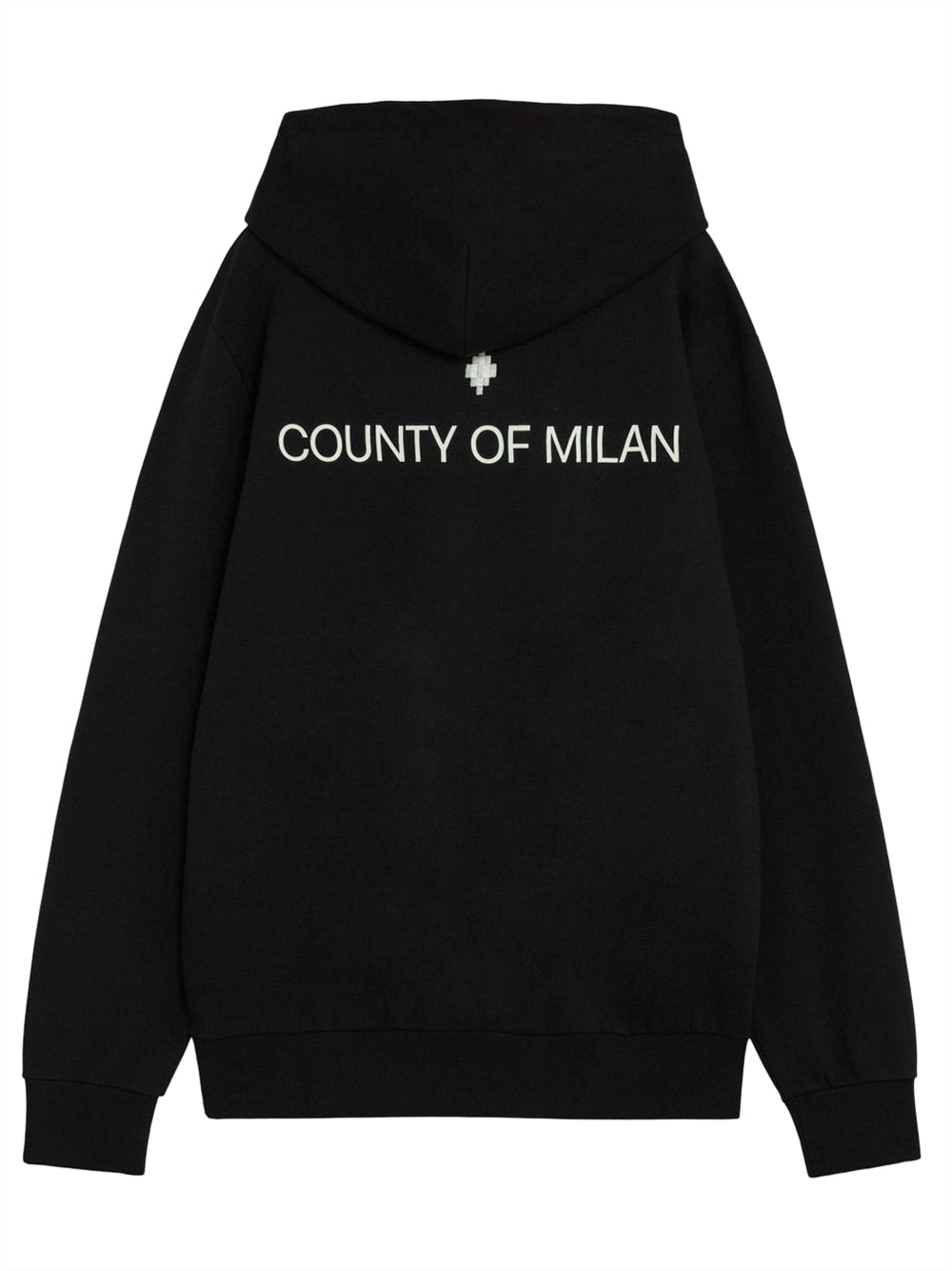 County of Milan Felpa Cappuccio Uomo F5CAMAHS011 Nero