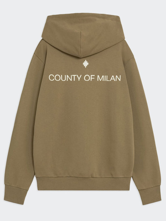 County of Milan Felpa Cappuccio Uomo F5CAMAHS011 A.CR_DES