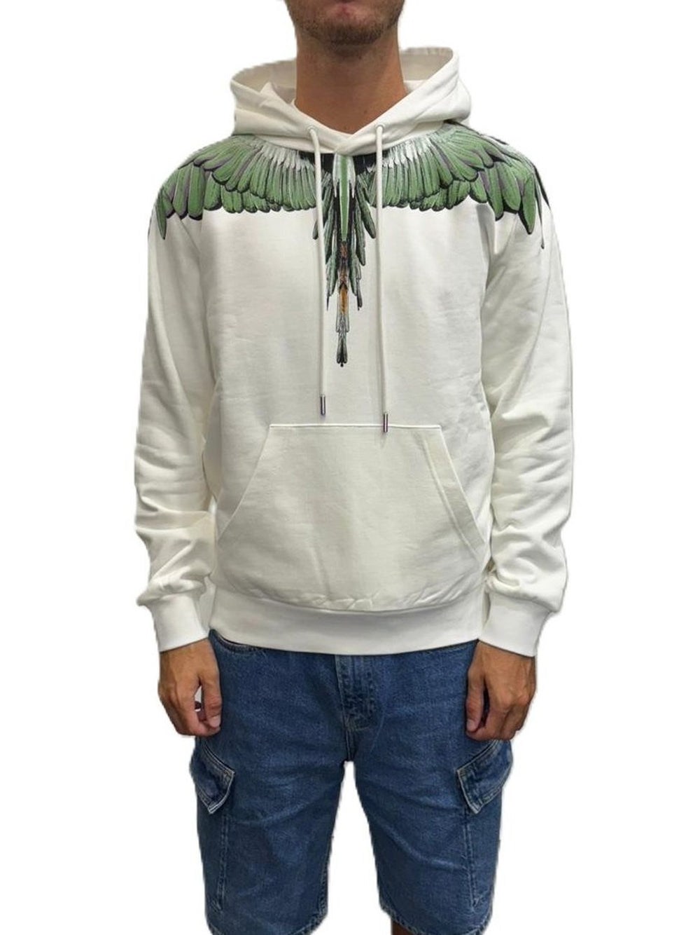 County of Milan Felpa Cappuccio Uomo Crema