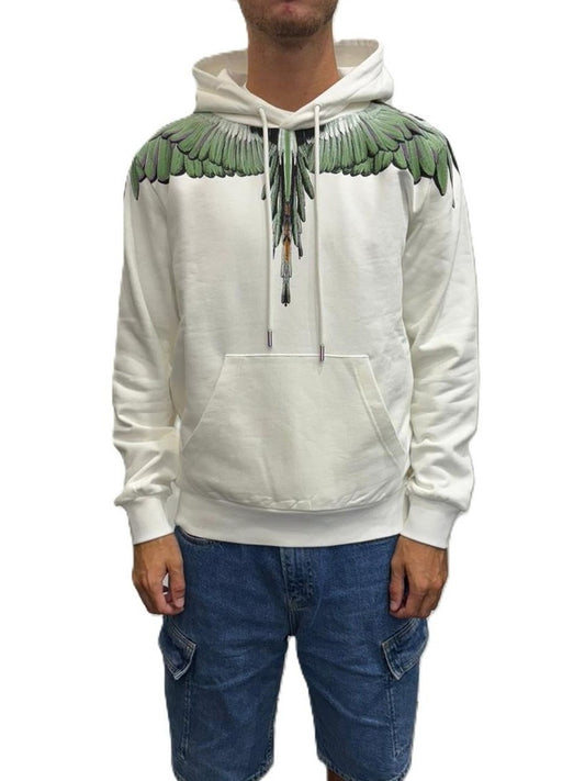 County of Milan Felpa Cappuccio Uomo Crema