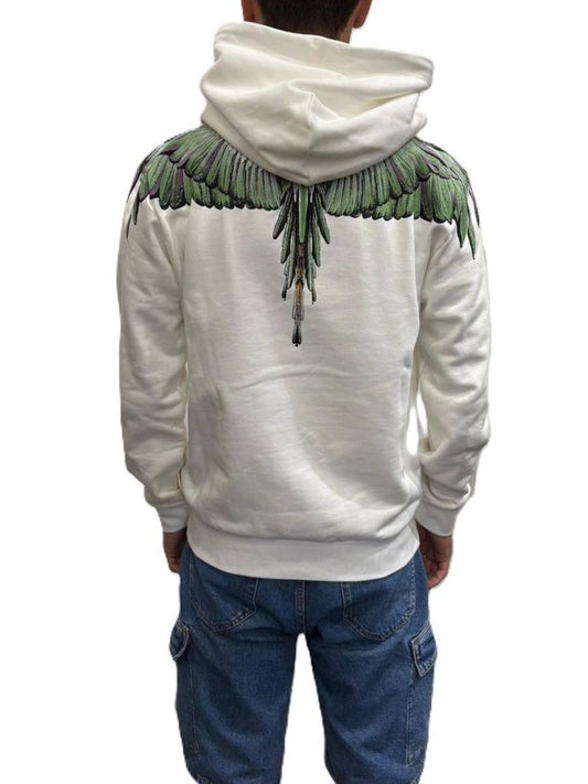 County of Milan Felpa Cappuccio Uomo Crema