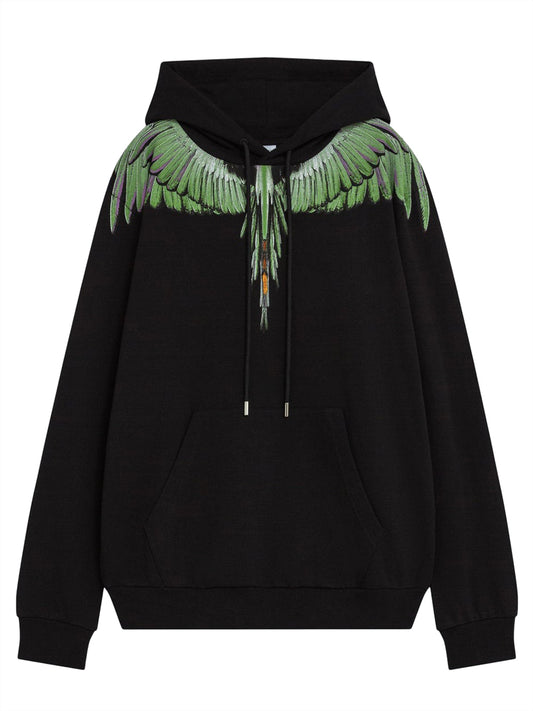 County of Milan Felpa Cappuccio Uomo F5CAMAHS028 Nero