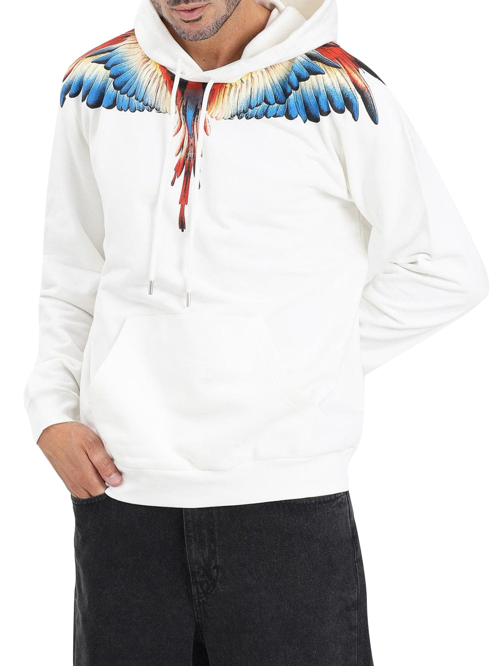 County of Milan Felpa Cappuccio Uomo Crema