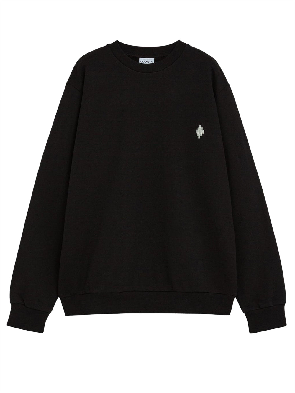 County of Milan Felpa Girocollo Uomo F5CAMASW010 Nero