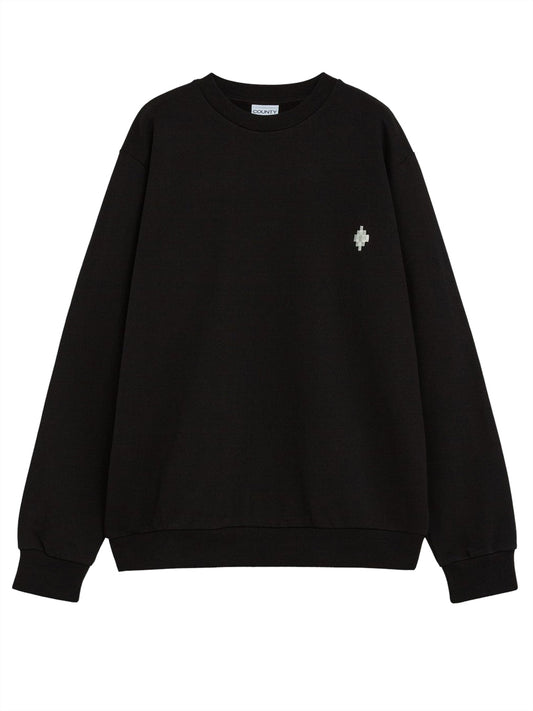 County of Milan Felpa Girocollo Uomo F5CAMASW010 Nero