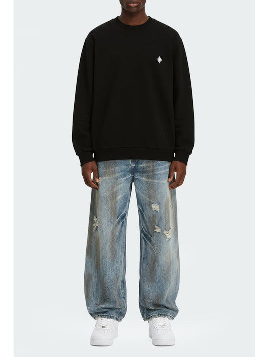 County of Milan Felpa Girocollo Uomo F5CAMASW010 Nero