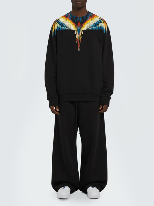 County of Milan Felpa Girocollo Uomo F5CAMASW025 Nero