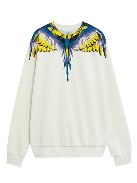 County of Milan Felpa Girocollo Uomo F5CAMASW061 Beige