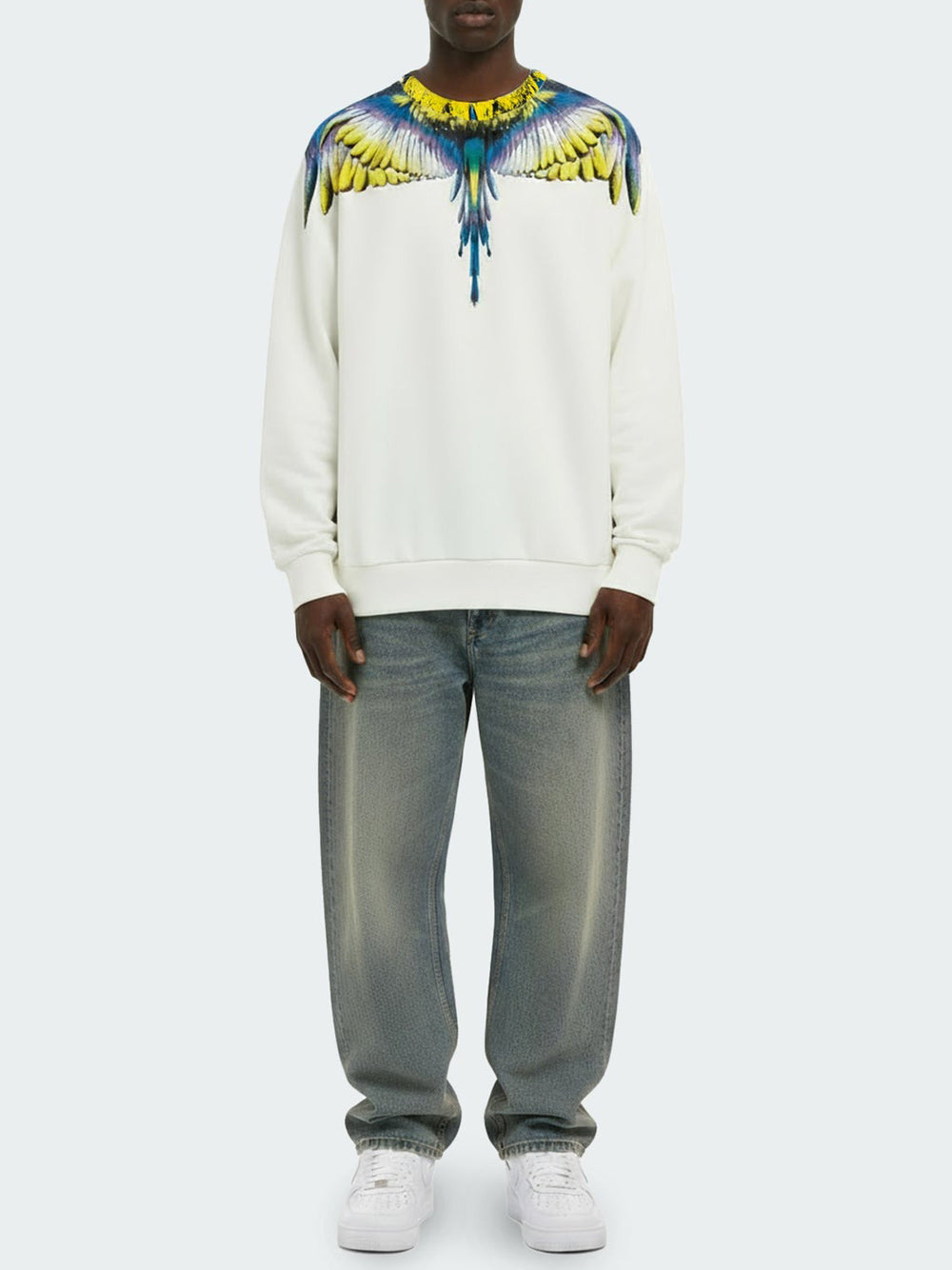 County of Milan Felpa Girocollo Uomo F5CAMASW061 Beige