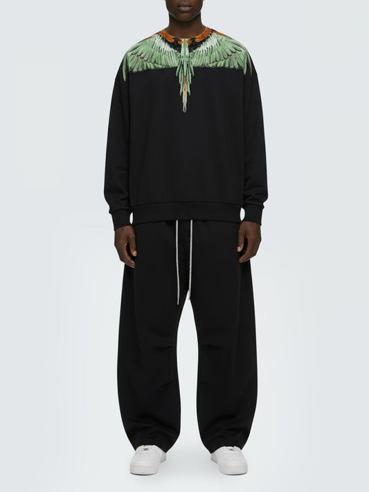 County of Milan Felpa Girocollo Uomo F5CAMASW062 Nero