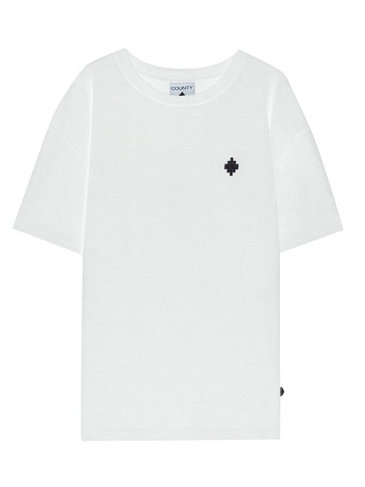 County of Milan T-shirt Uomo F5CAMATH014 Bianco