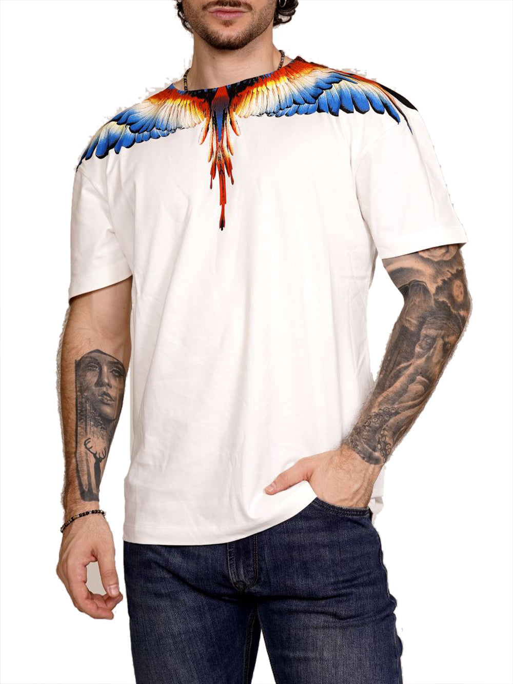 County of Milan T-shirt Uomo Crema