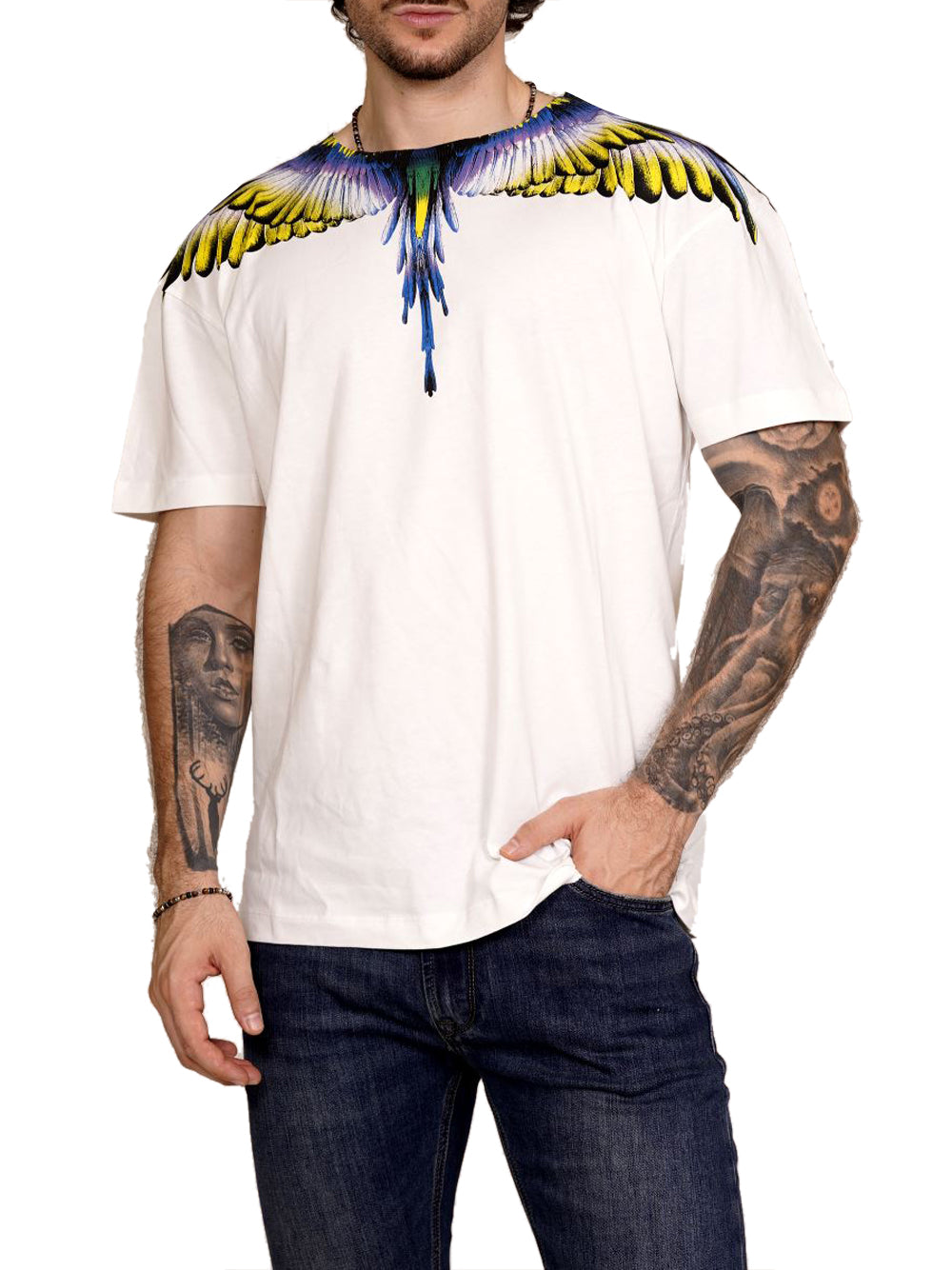 County of Milan T-shirt Uomo Crema