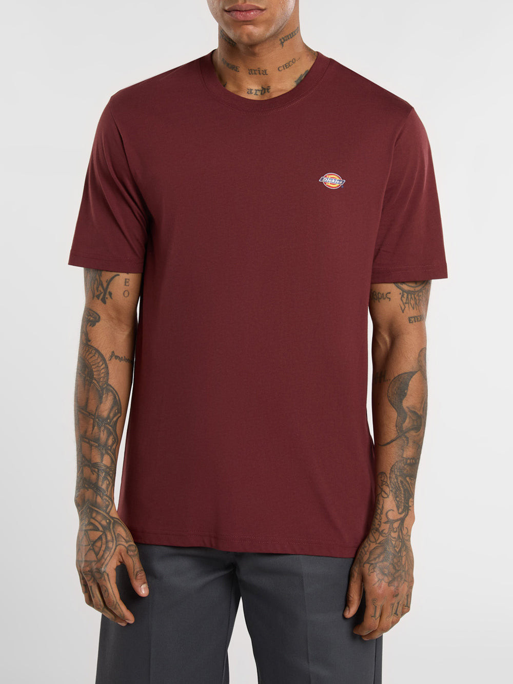 Dickies T-shirt Uomo Mapleton Bordeaux