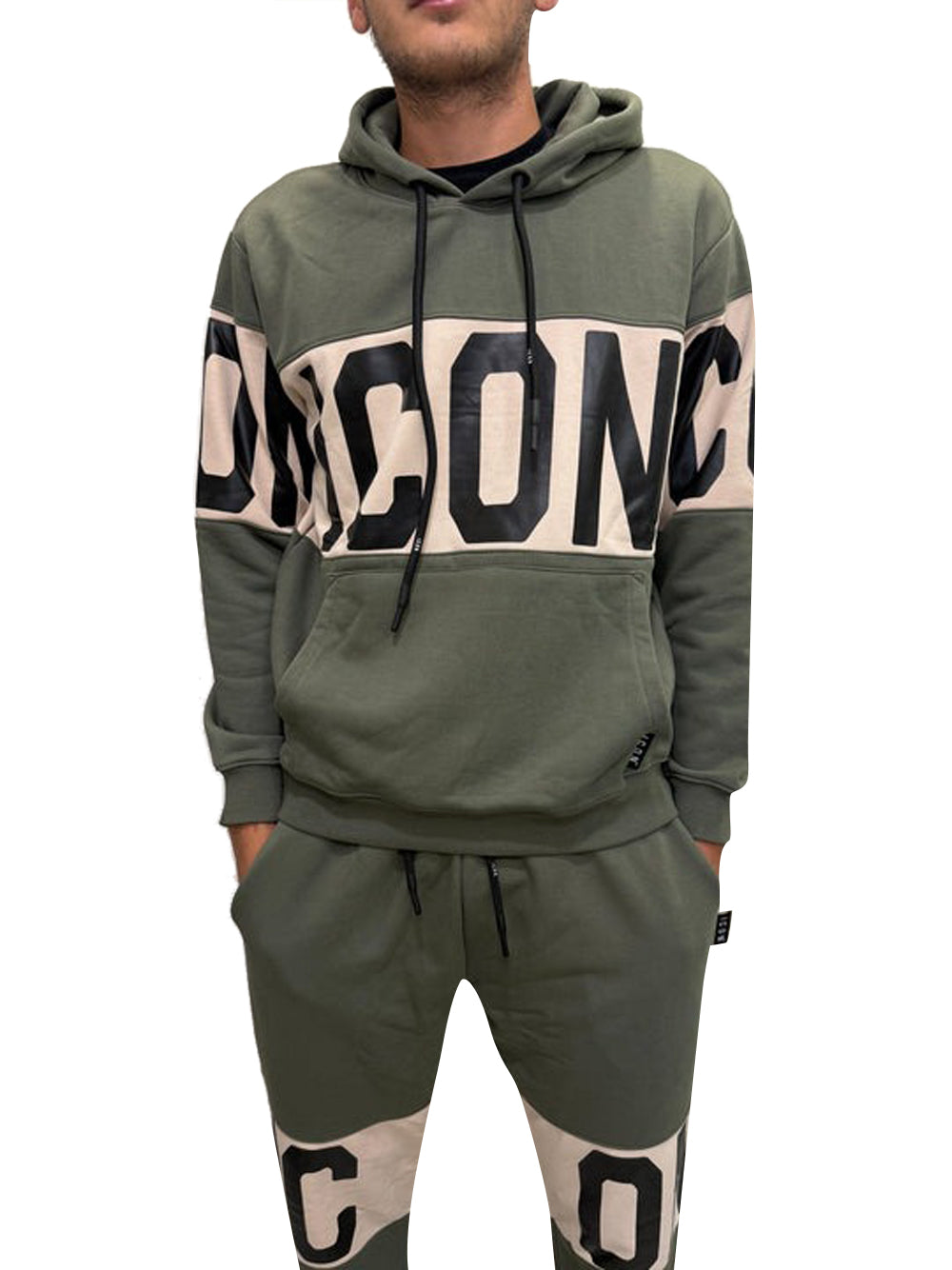 Icon Felpa Cappuccio Uomo Muschio