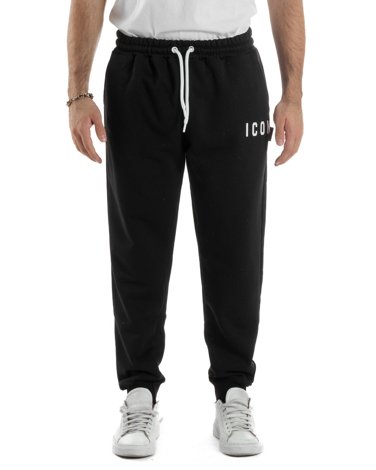 Icon Pantalone Tuta Uomo Nero