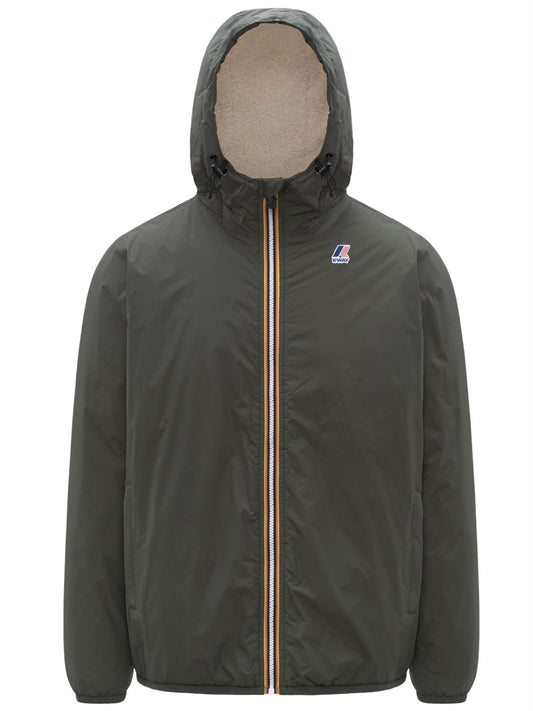 K-way Giubbino Uomo Le Vrai 4.0 Claude Orsetto Verde militare